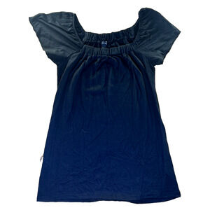 Women’s Black Mini Sleeve Top By FANG Size Small